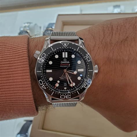 omega seamaster 300m mesh bracelet|Seamaster diver 300m 42 mm.